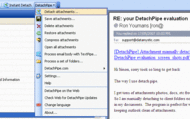 DetachPipe Free for Outlook screenshot